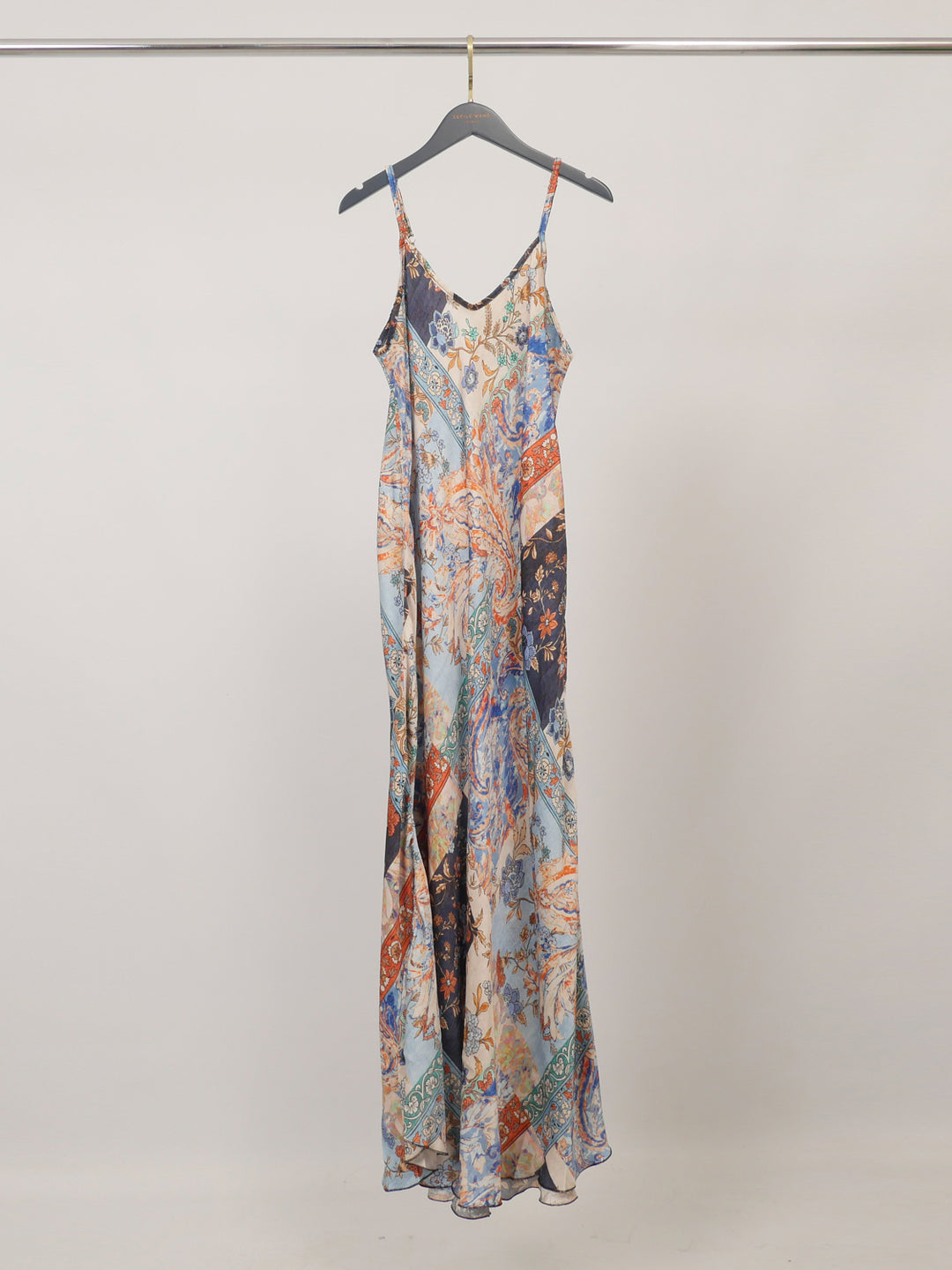 Robe satinée imprimé bohème KD7505VS-10