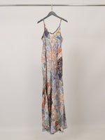 Load image into Gallery viewer, Robe satinée imprimé bohème KD7505VS-10
