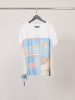 Load image into Gallery viewer, T-shirt coton à panneau foulard équestre KD8828-21
