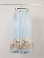 Load image into Gallery viewer, Pantalon large imprimé paysage KD9571-3

