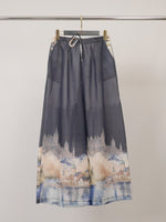 Load image into Gallery viewer, Pantalon large imprimé paysage KD9571-3

