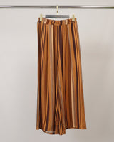 Pantalon large fluide rayé taille élastique TDM19123-30