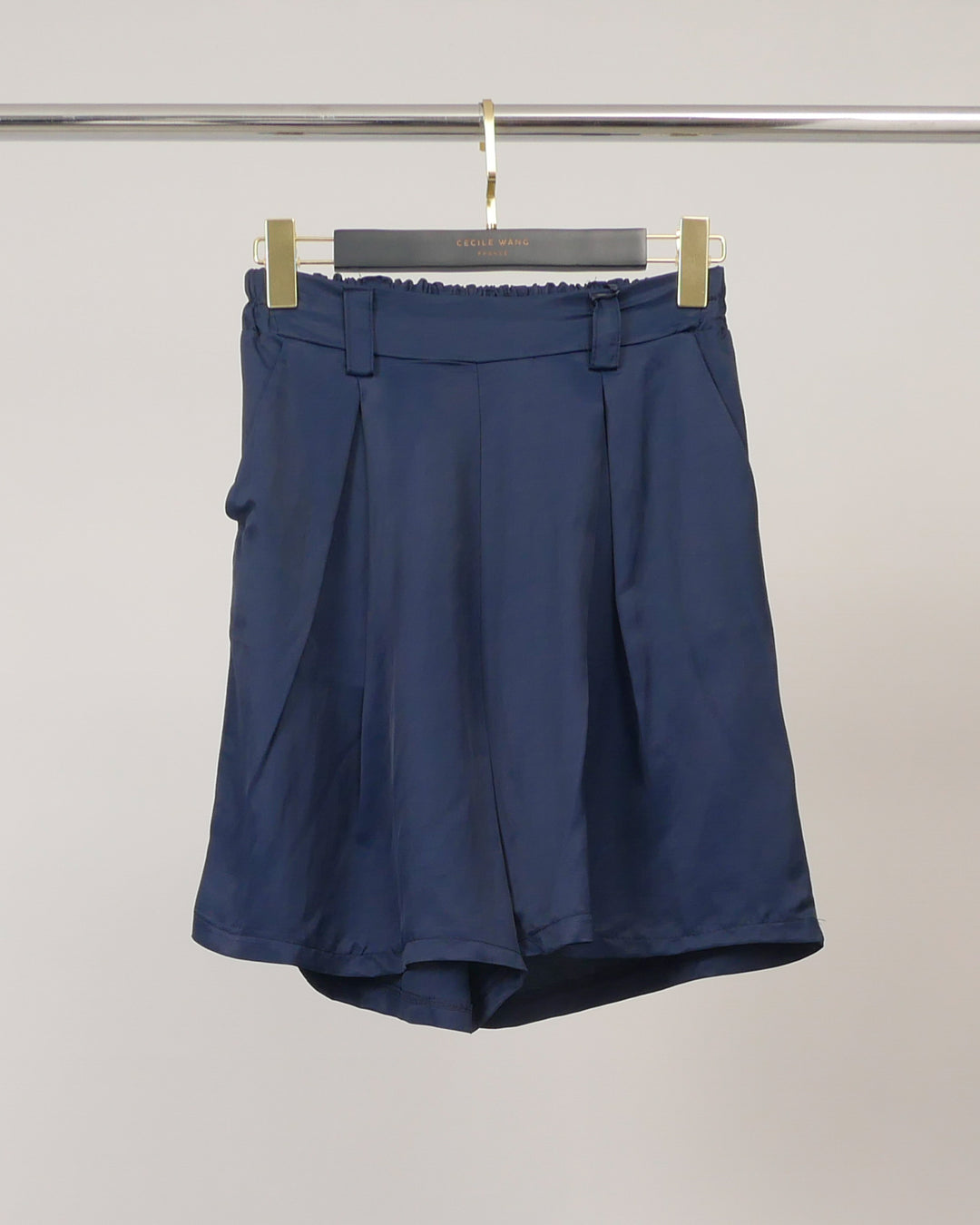 Short à pinces lyocell-lin effet jupe TDM55525-1