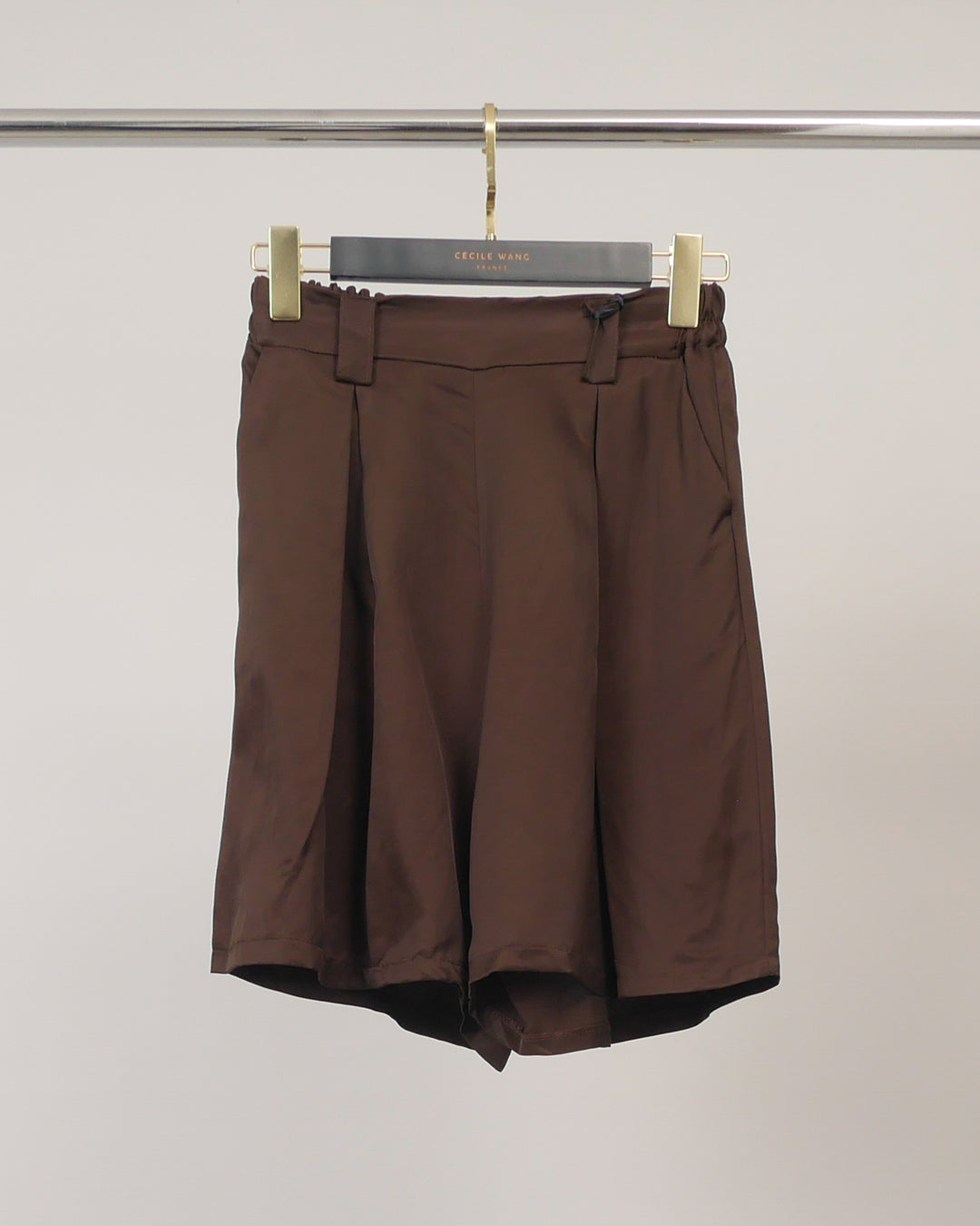 Short à pinces lyocell-lin effet jupe TDM55525-1
