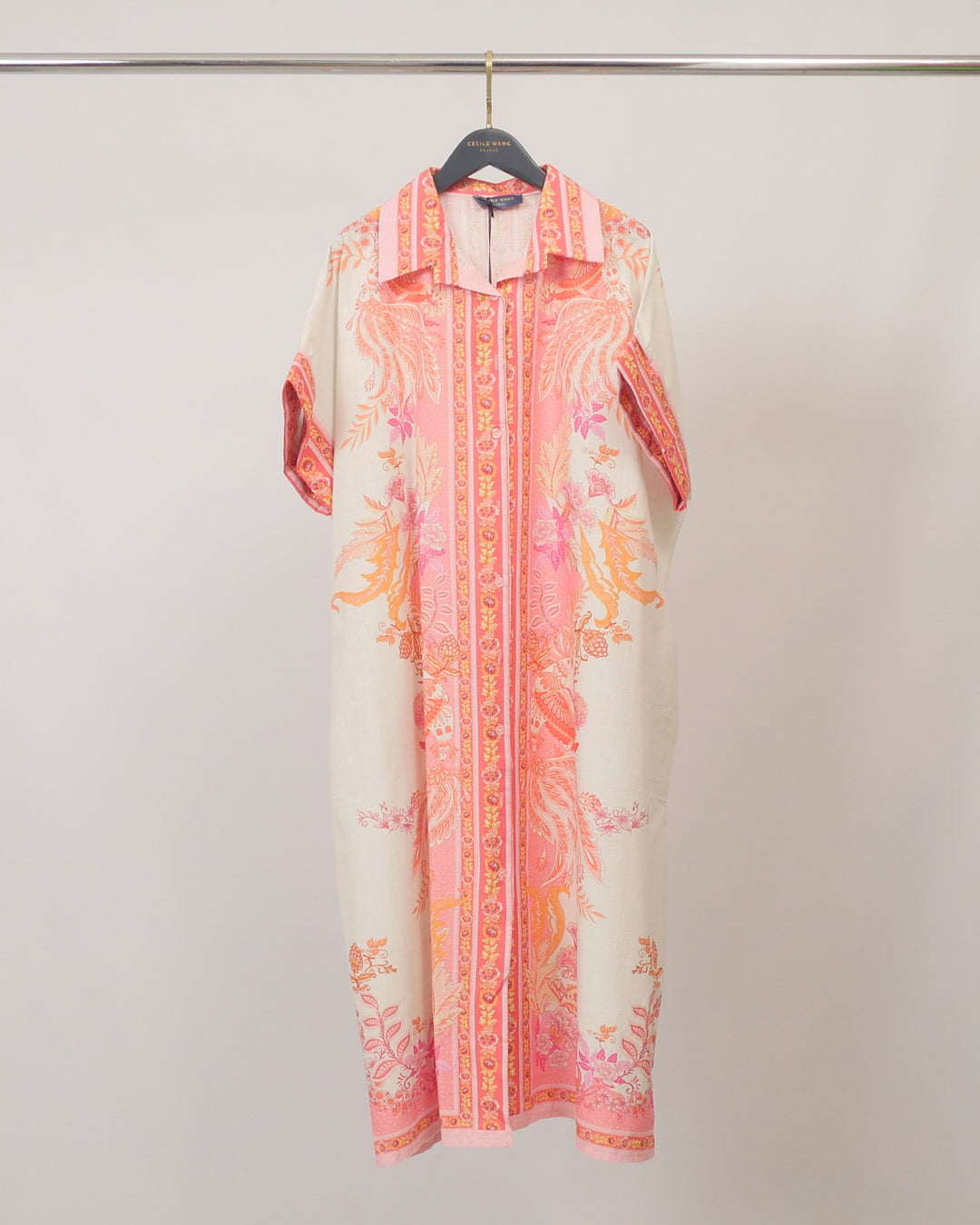 Robe chemise en coton KD8892CL-1