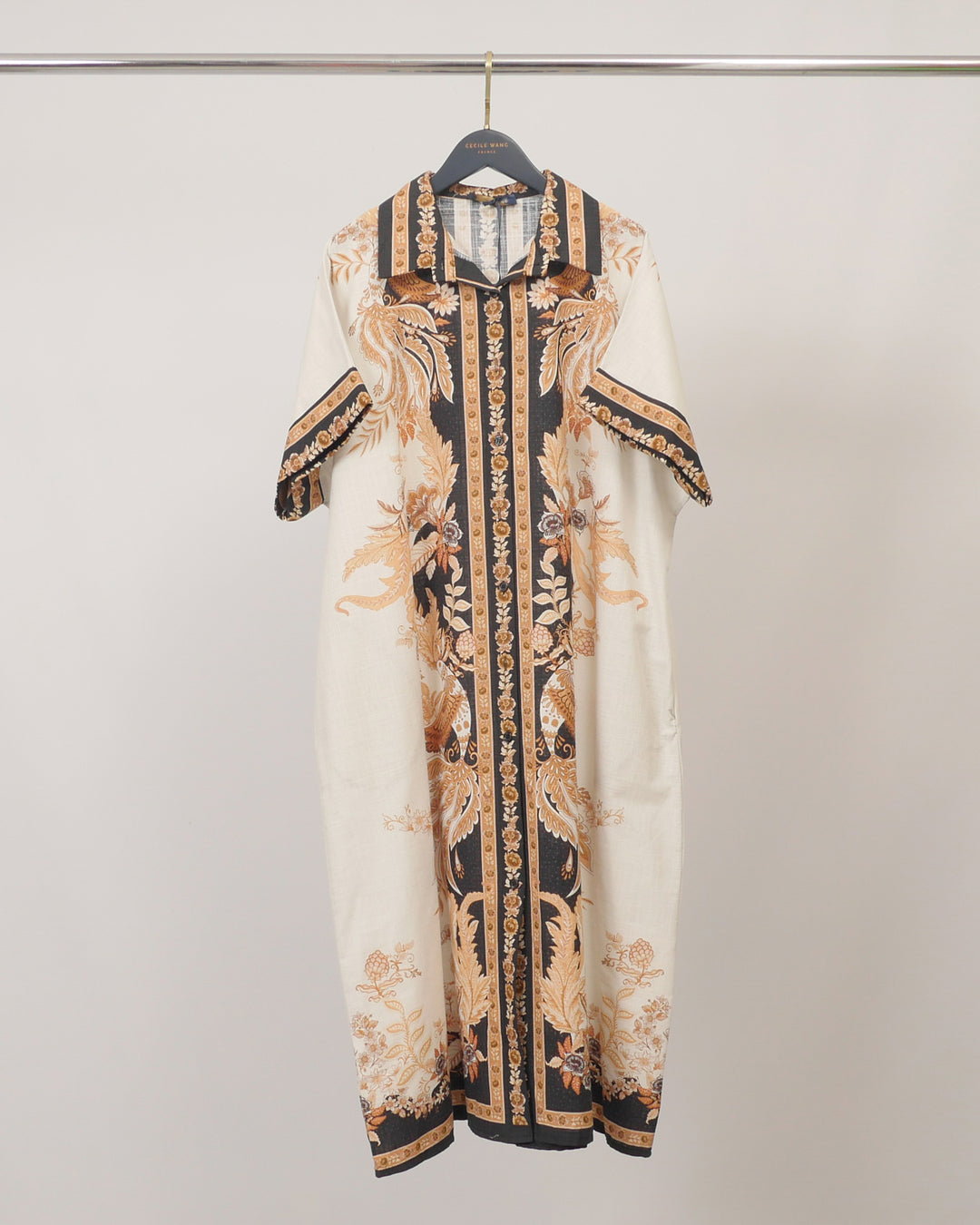 Robe chemise en coton KD8892CL-1