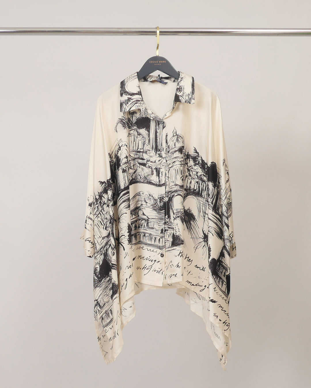 Chemise satinée fluide KD9933VS-38