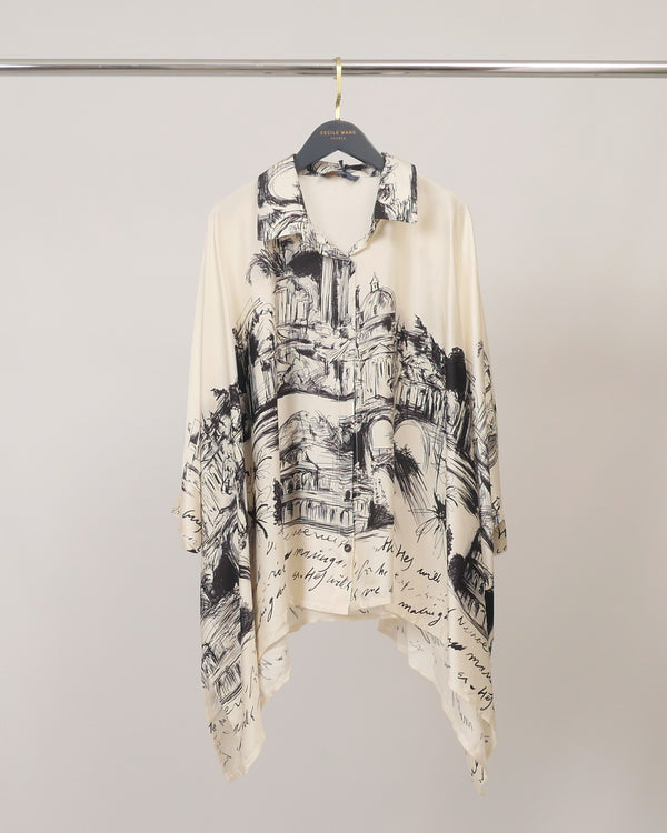 Chemise satinée fluide KD9933VS-38