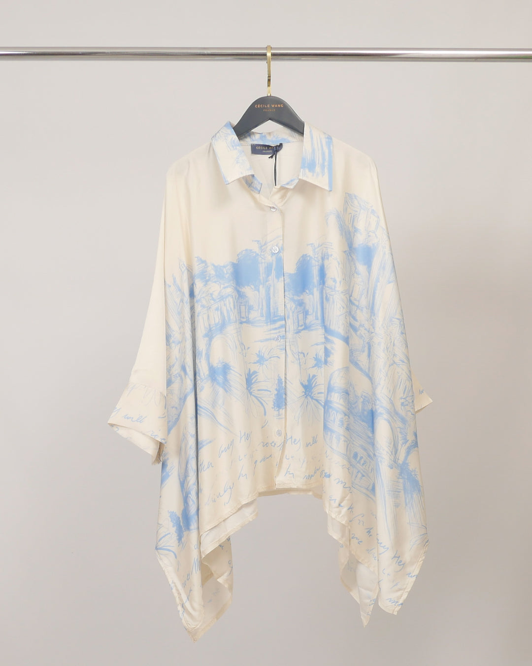 Chemise satinée fluide KD9933VS-38