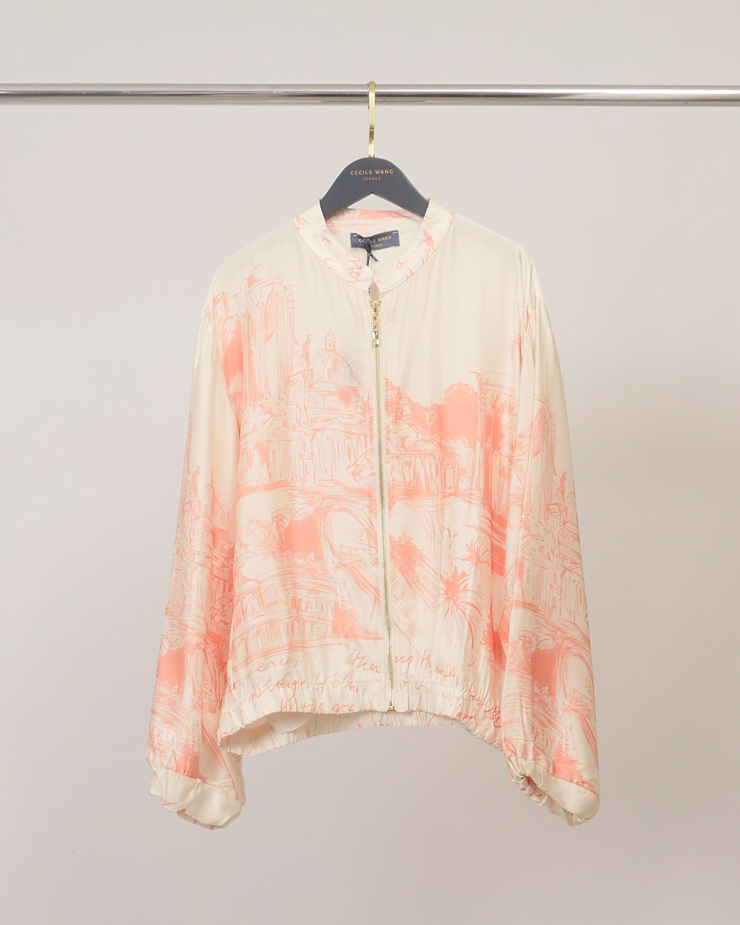 Veste satinée zippée KD8772VS-38
