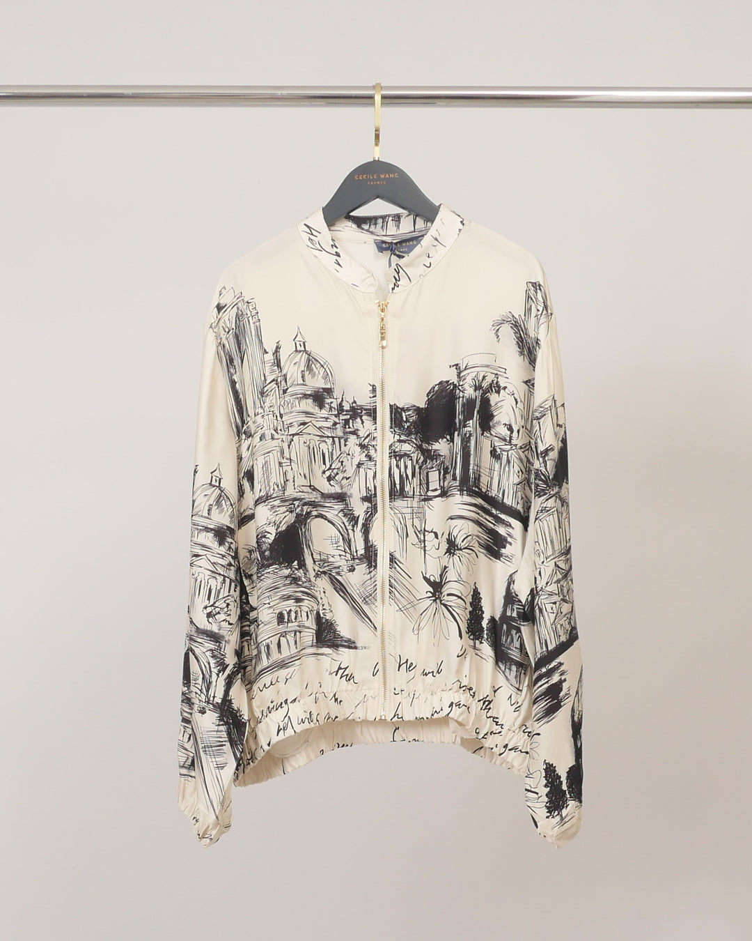 Veste satinée zippée KD8772VS-38
