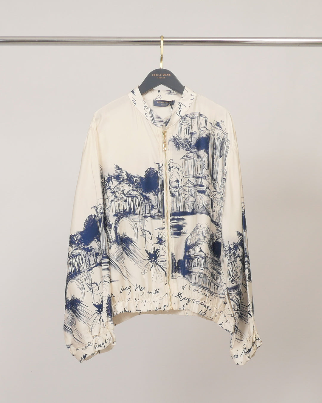 Veste satinée zippée KD8772VS-38