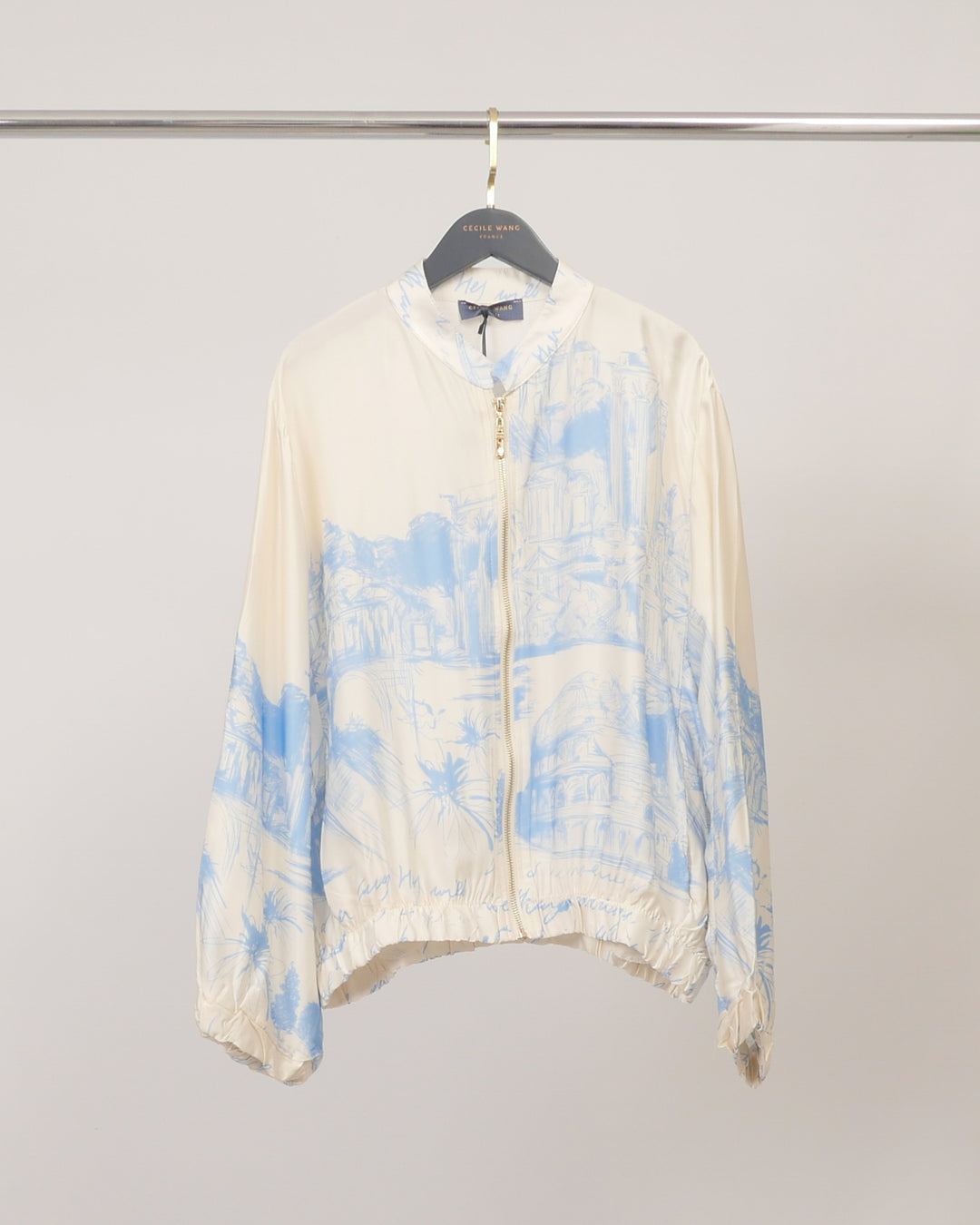Veste satinée zippée KD8772VS-38
