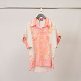 Chemise en coton imprimé à manches courtes KD9119CL-1