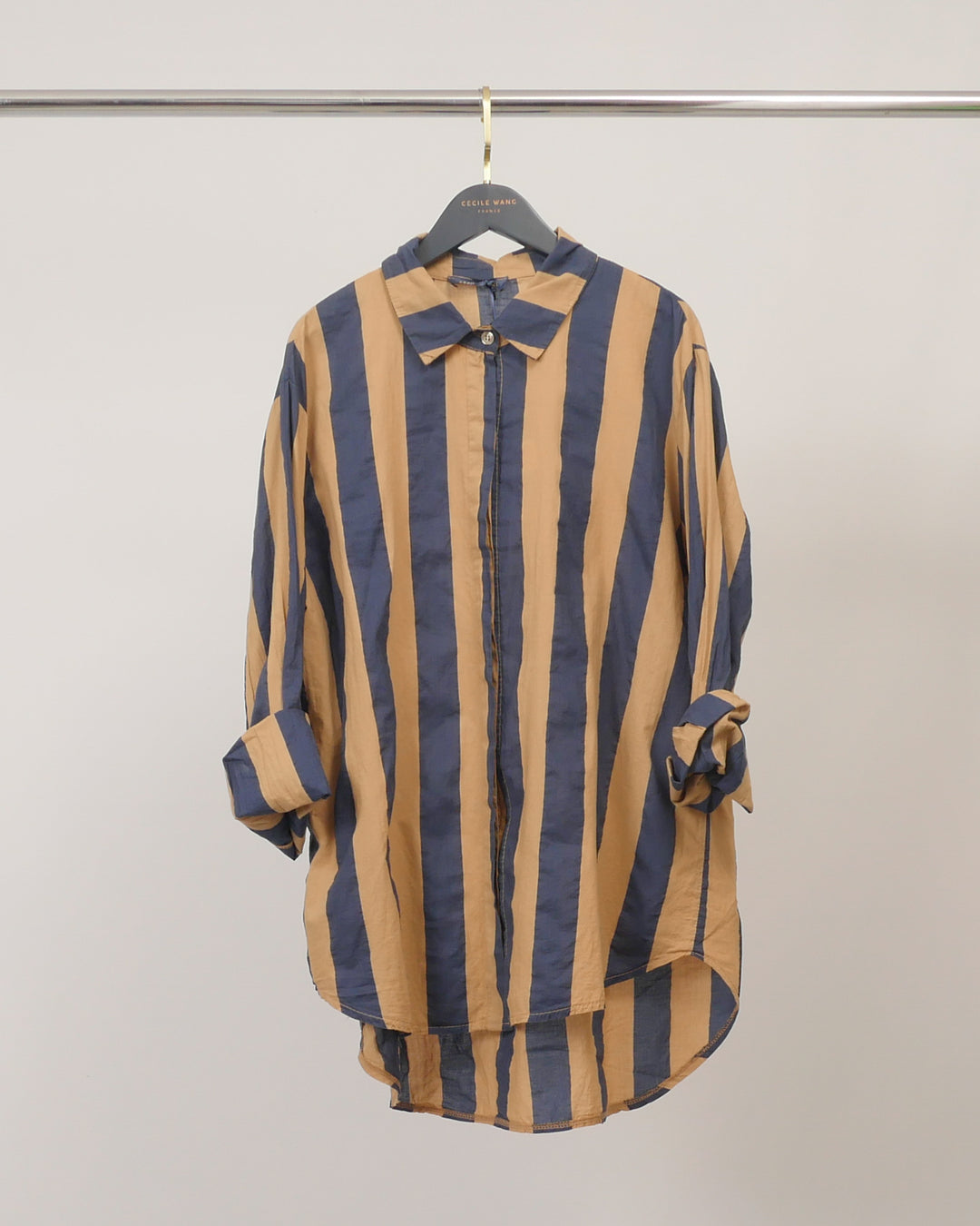 Chemise en coton à rayures larges TDM50320-5
