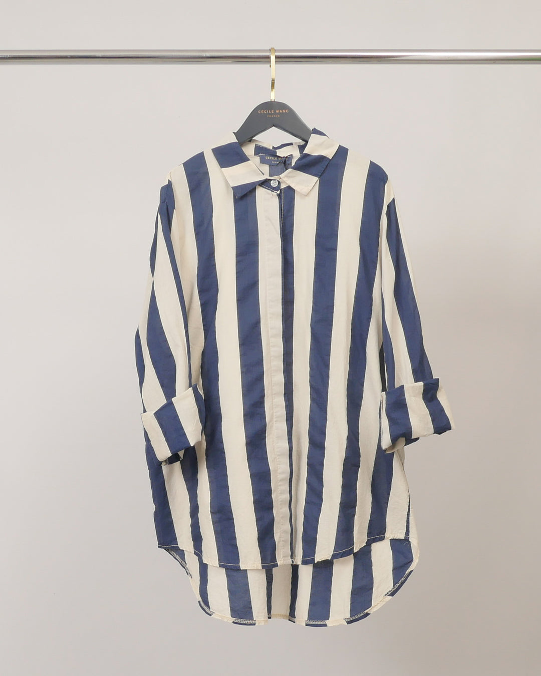Chemise en coton à rayures larges TDM50320-5