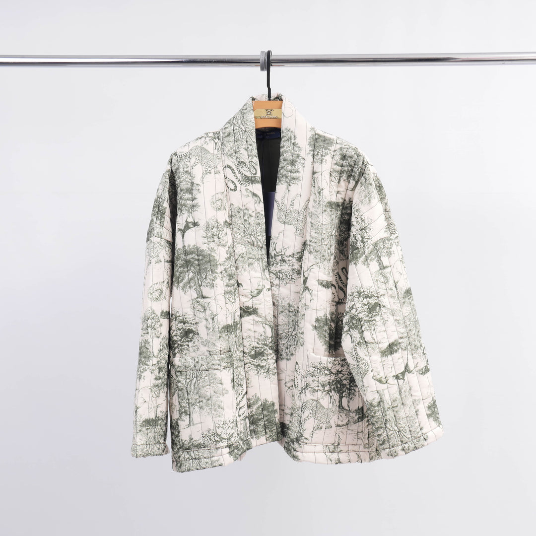 Jungle print quilted viscose jacket – KD7280-8