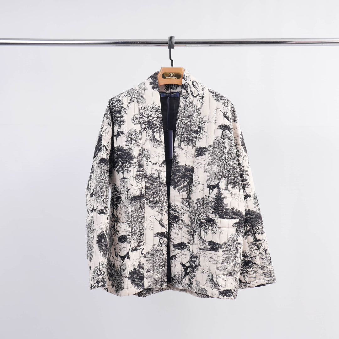 Jungle print quilted viscose jacket – KD7280-8