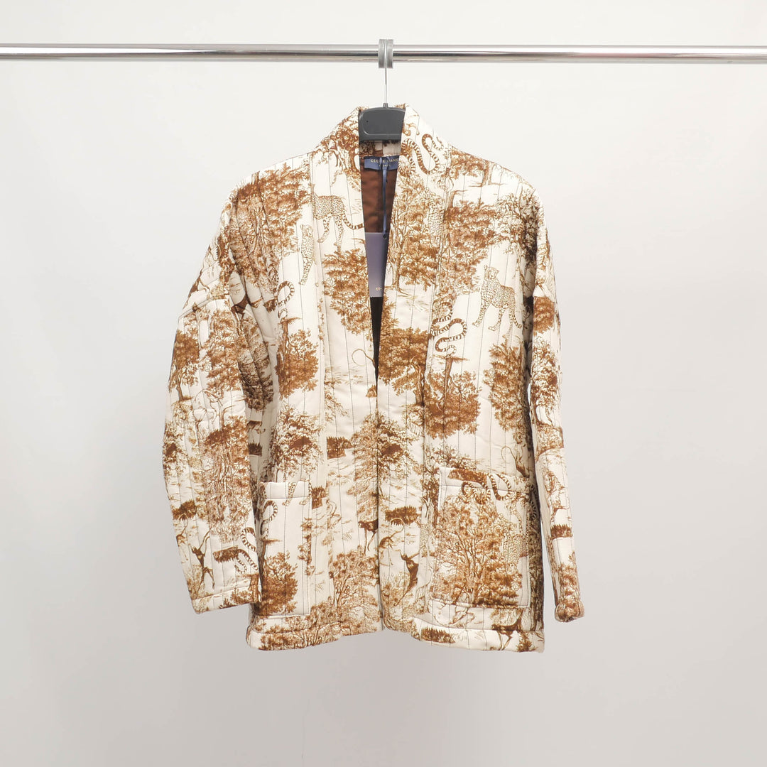 Jungle print quilted viscose jacket – KD7280-8