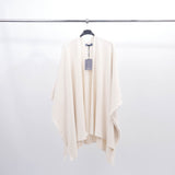 Soft knit fringed poncho - ZMP1256