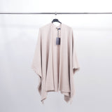 Soft knit fringed poncho - ZMP1256