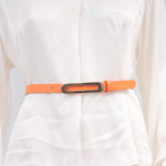 Charger l'image dans la galerie, Ceinture fine en cuir boucle ovale dorée – ref BK0101
