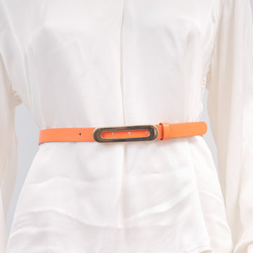 Ceinture fine en cuir boucle ovale dorée – ref BK0101