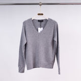 Pull col V maille fine – YF37010
