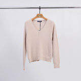 Pull col V maille fine – YF37010