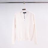 Pull col V maille fine – YF37010