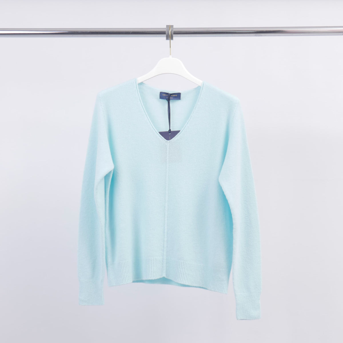Pull col v maille fine – yf37010