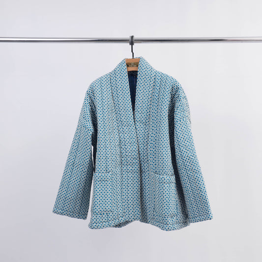 Veste matelassée imprimée en viscose – KD7280-13