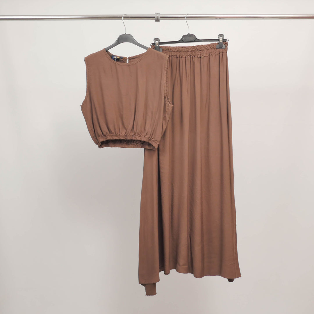 Long sleeveless lyocell set TDM31323-5