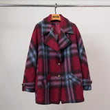 Brushed wool check jacket – TDM82225