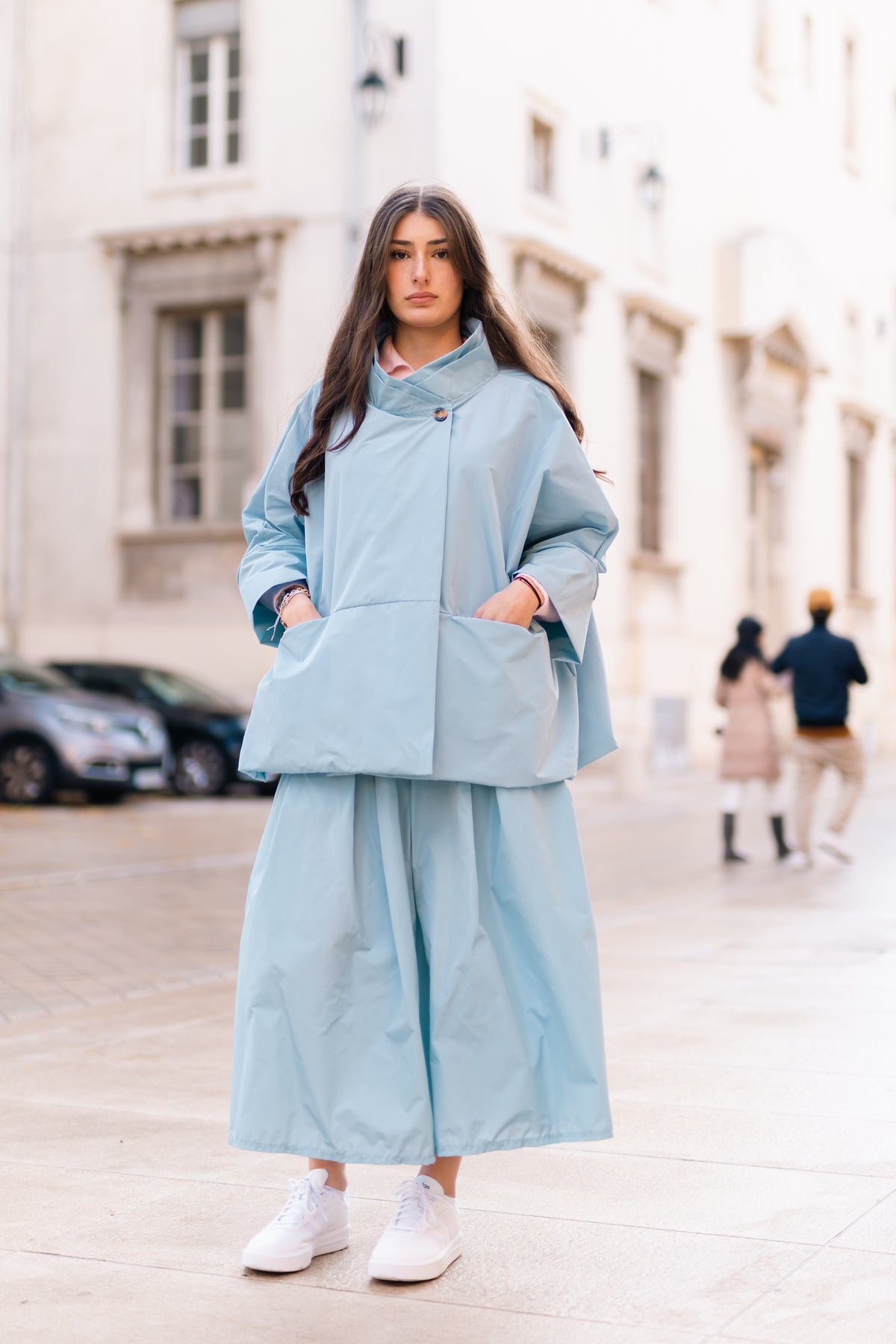 Pleated waterproof midi skirt – hm4547