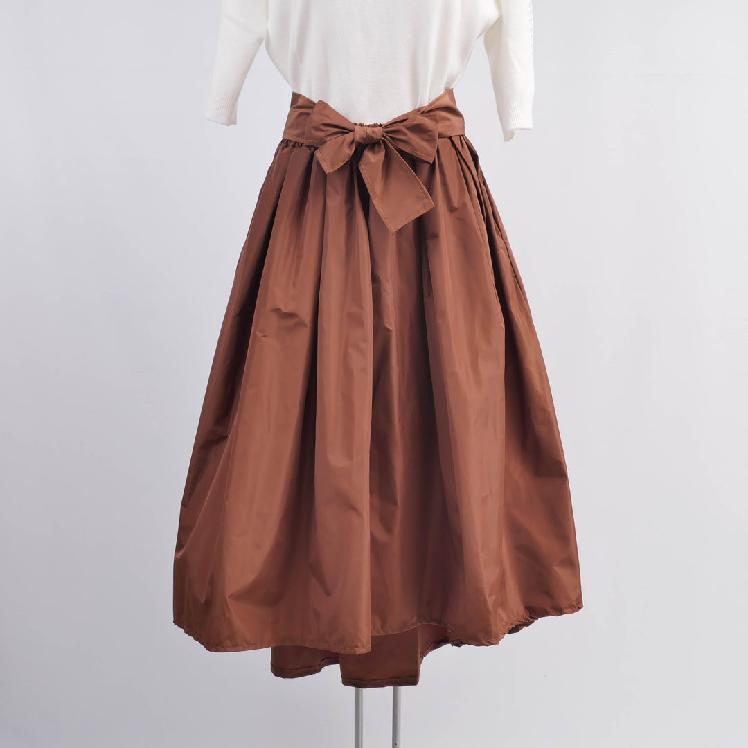 Waterproof midi skirt with tie – HM7362