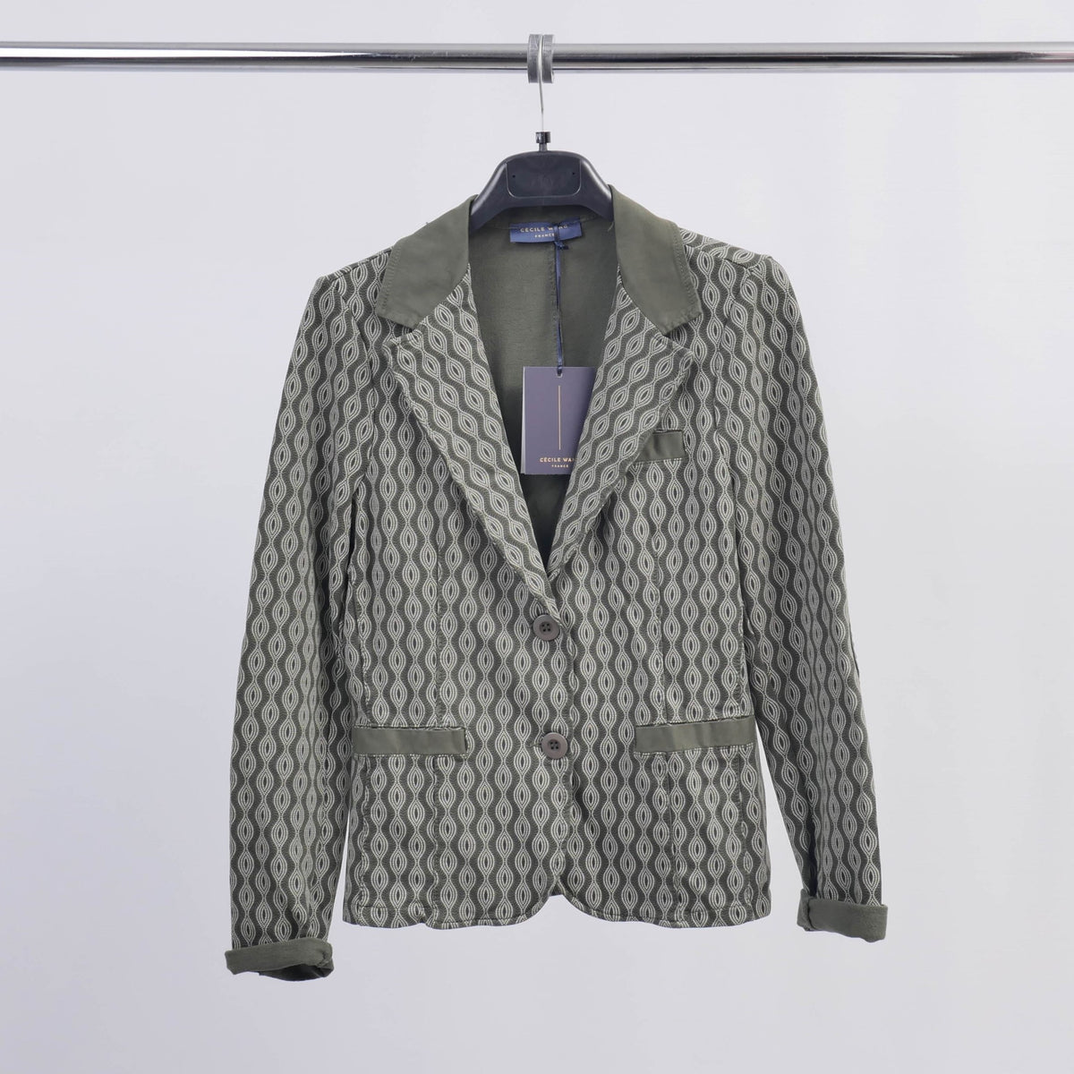 Geometric print stretch blazer – cva514721 2