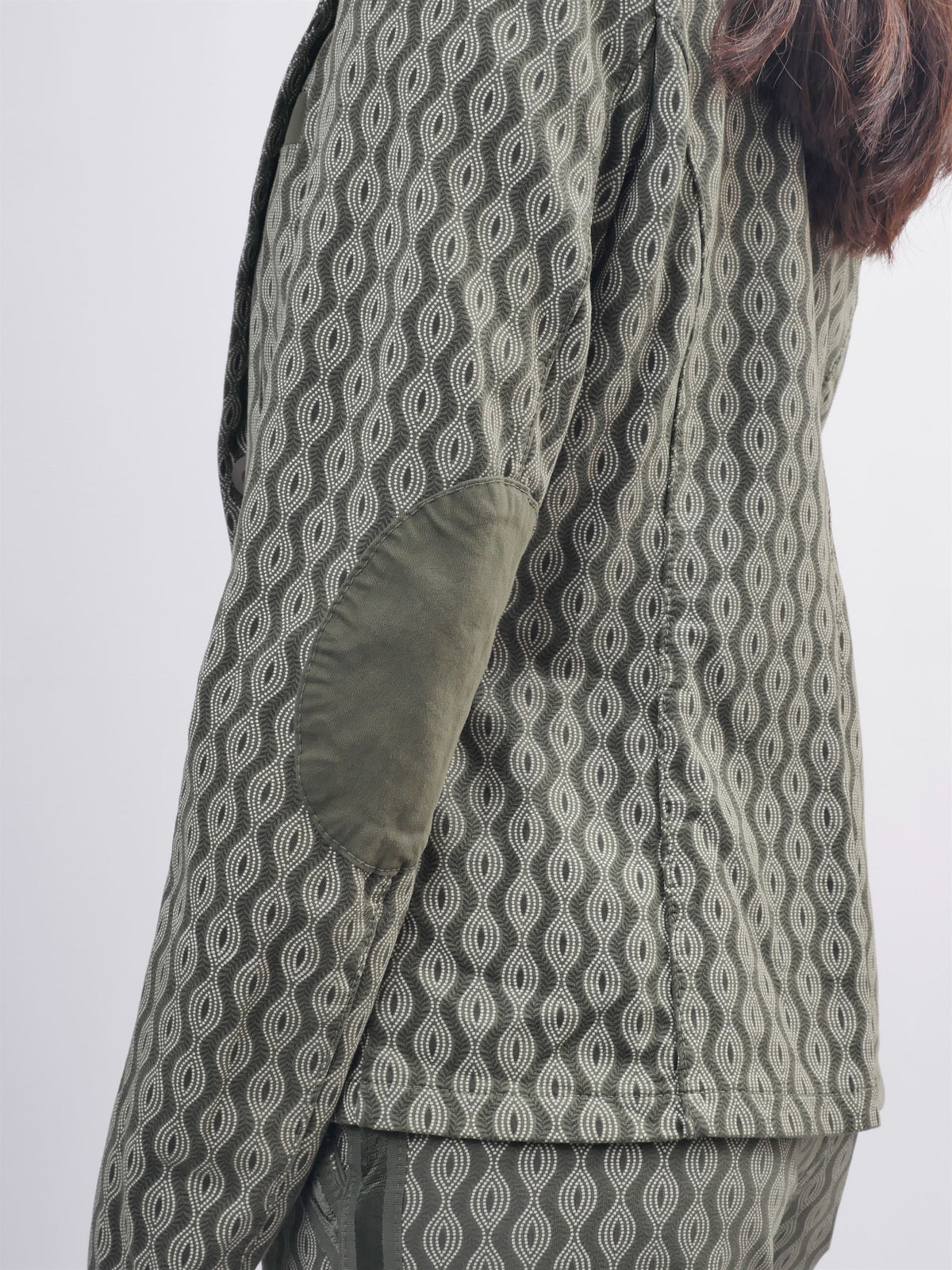 Geometric print stretch blazer – cva514721 2