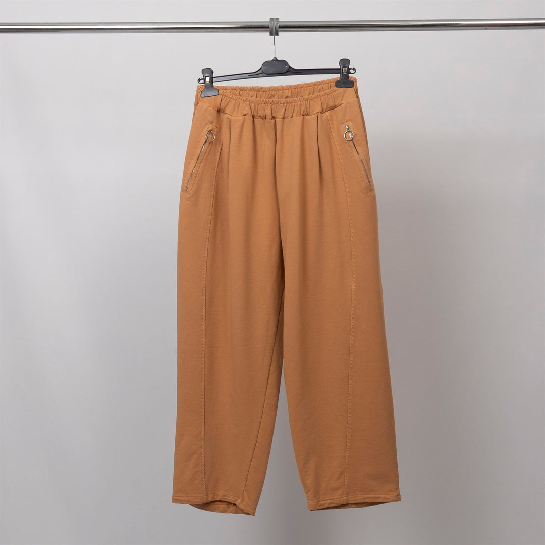 Pantalon fluide coton taille élastiquée – CVA825695