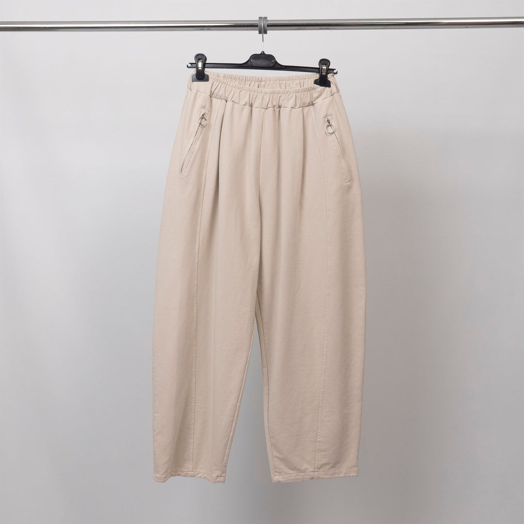 Pantalon fluide coton taille élastiquée – CVA825695