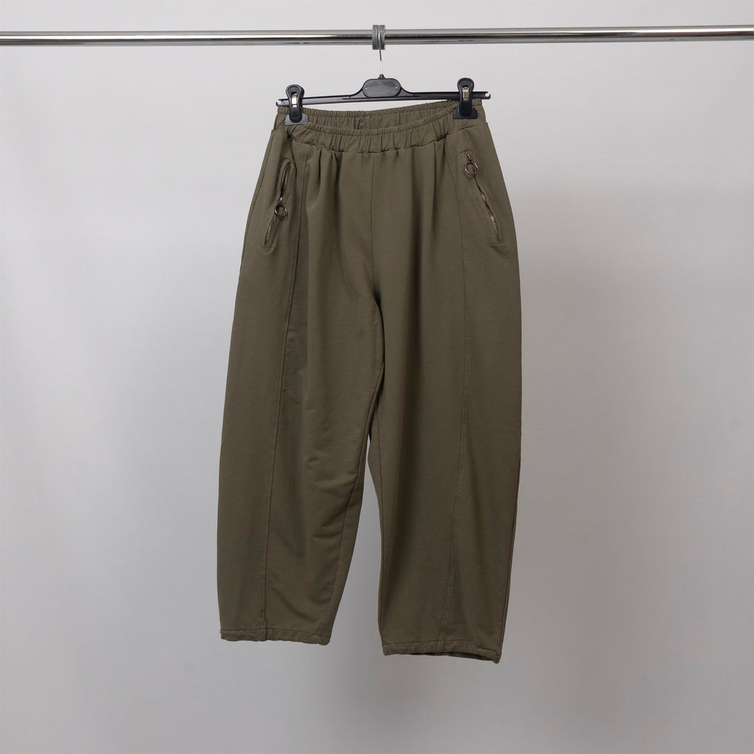 Pantalon fluide coton taille élastiquée – CVA825695