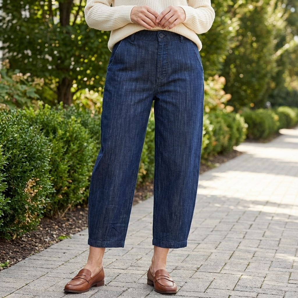 Carrot-cut denim trousers – TDM00826