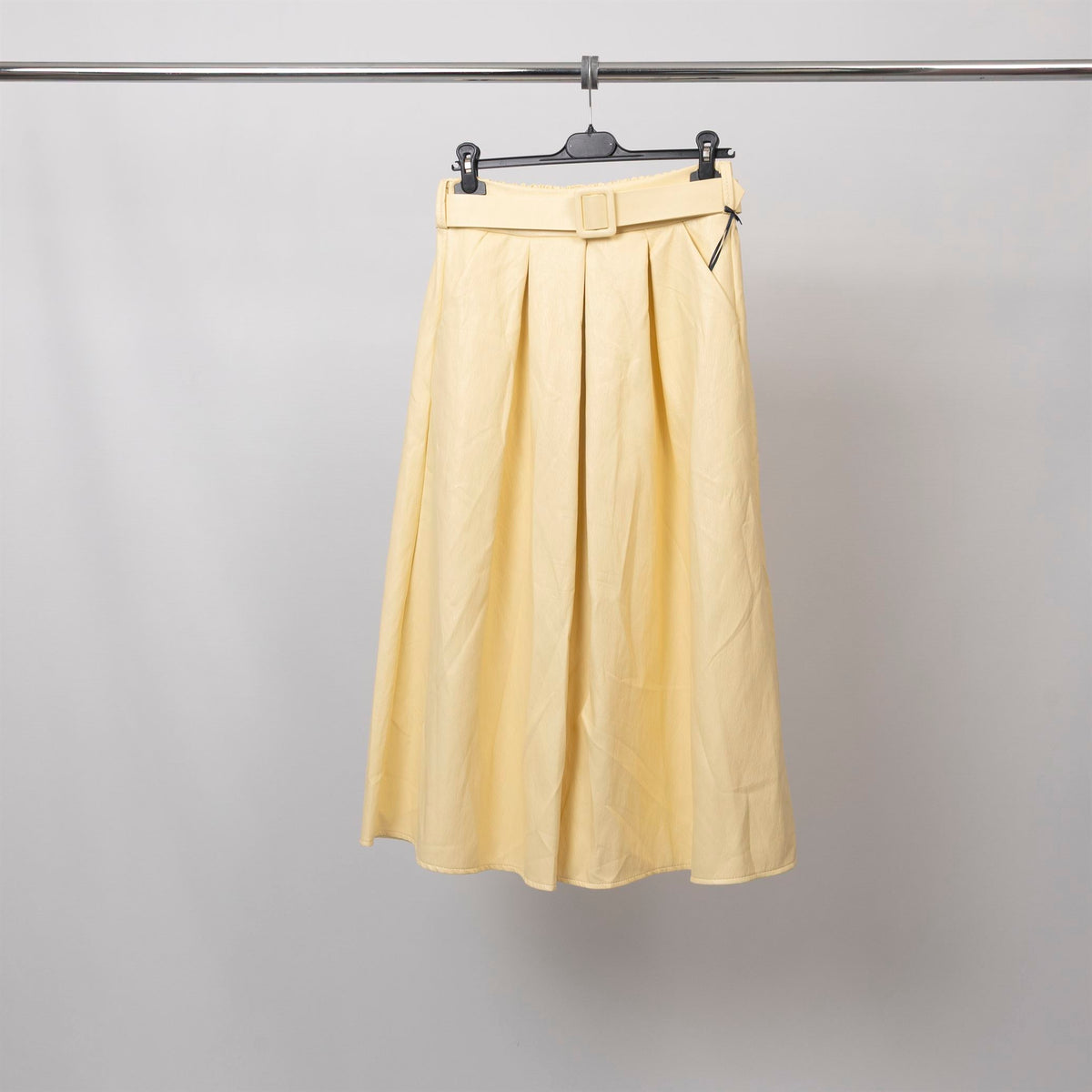 Flared midi skirt with integrated belt – tdm72125 6