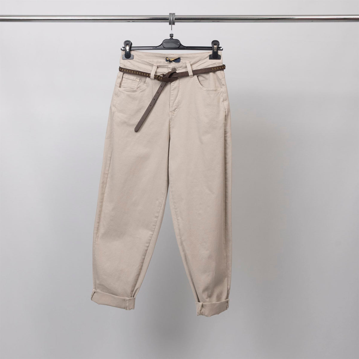 High waisted trousers with belt – cva825158 2 