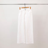 Pantalon blanc taille haute coupe droite – SD6941