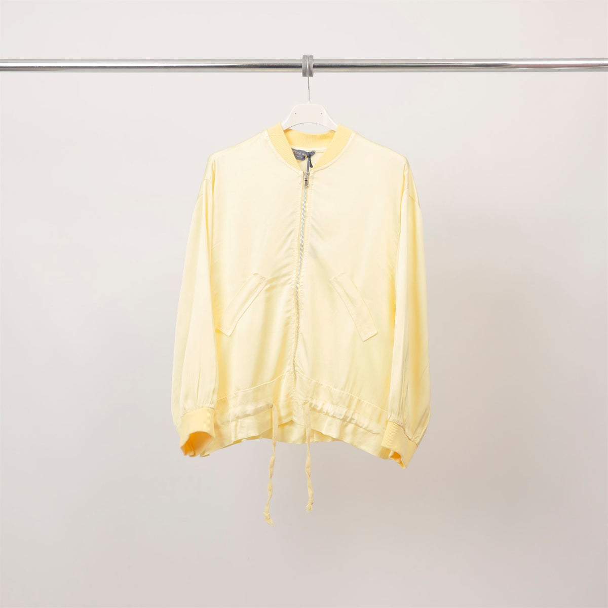 Satin zip up bomber jacket db93021vs