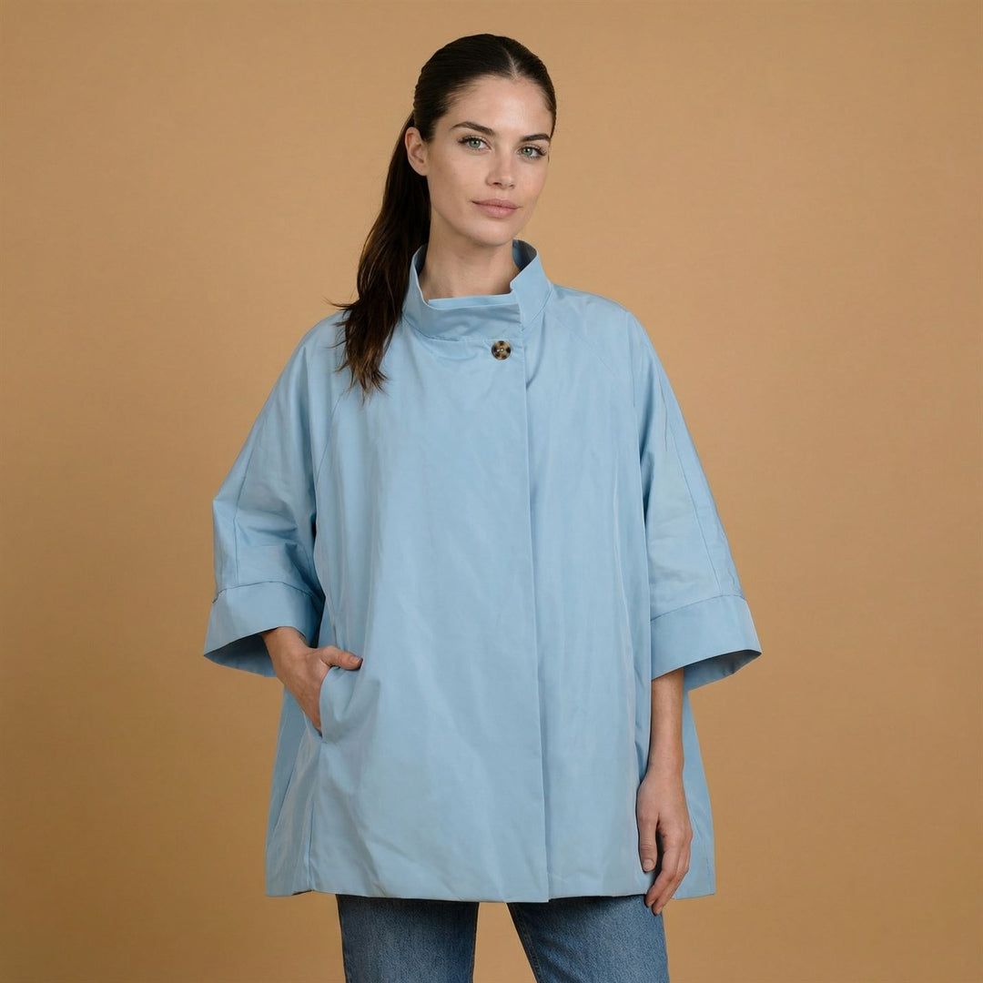 Waterproof jacket with stand-up collar HM7350