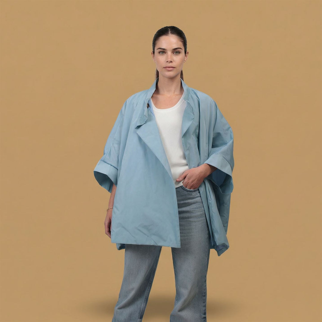 Waterproof jacket with stand-up collar HM7350