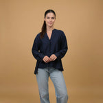 Load image into Gallery viewer, Satin viscose mandarin collar shirt MJ62339VS

