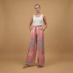 Load image into Gallery viewer, Graphic print satin trousers KD6637VS-20
